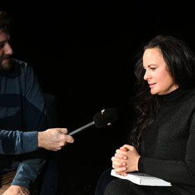 Jitka Čvančarová během rozhovoru.