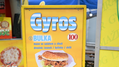 FOTO: Gyros vás vyjde na stopadesát korun.