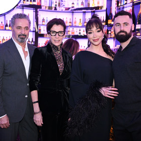 Křest parfému si nenechal ujít Dejdarův syn Matěj se svou novou přítelkyní Veronicou Biasiol. 