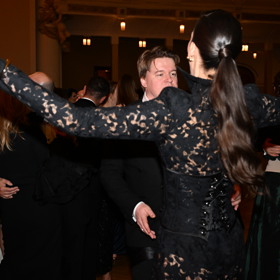 Partnerská dvojice se očividně skvěle bavila.