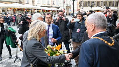 FOTO: Eva Pavlová s pražským primátorem.