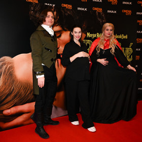 Kamila Nývltová na premiéře filmu Bouřlivé výšiny.