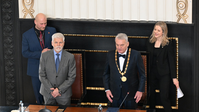 FOTO: Petr Pavel s primátorem Bohuslavem Svobodou.