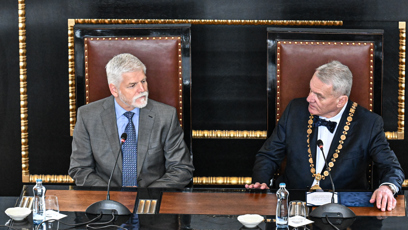 FOTO: Petr Pavel a Bohuslav Sbodoa se bavili na pražské radnici.