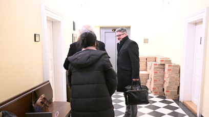 FOTO: K soudu dorazil také moderátor Jan Kraus a exmanželka Jana Krausová.