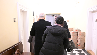 FOTO: K soudu dorazil také moderátor Jan Kraus a exmanželka Jana Krausová.