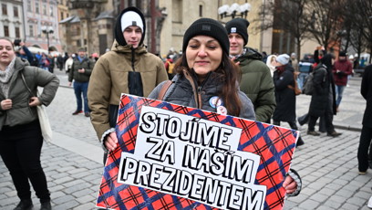 FOTO: Demonstrace Milion chvilek pro demokracii na podporu prezidenta Petra Pavla.