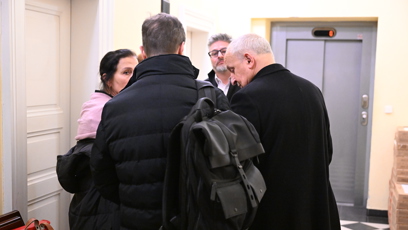 FOTO: K soudu dorazil také moderátor Jan Kraus a exmanželka Jana Krausová.