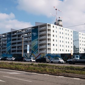 Olympijská vesnička v Miláně.