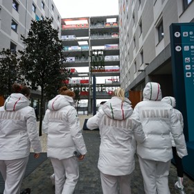 Olympijská vesnička v Miláně.