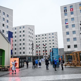 Olympijská vesnička v Miláně.