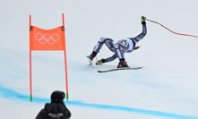 Ester Ledecká utrpěla v Super-G ošklivý pád. 