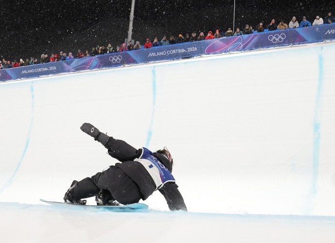 FOTO: Čche Ka-on spadla a pak přesto vyhrála.