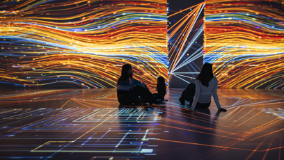 FOTO: Aktuálně je v Signal Space k vidění výstava Echoes of Tomorrow.