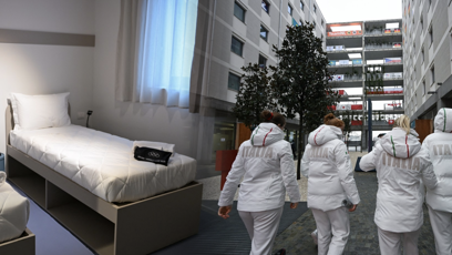 FOTO: Olympijská vesnička v Miláně.