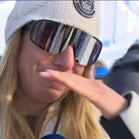 Ester Ledecká neudržela emoce.