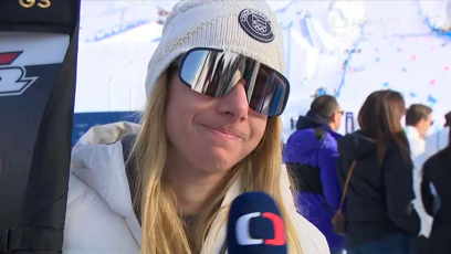 FOTO: Ester Ledecká skončila na letošní olympiádě ve snowboardingu bez medaile.
