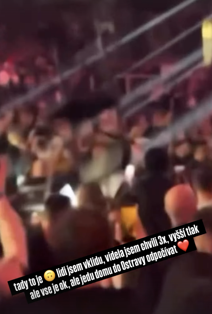 FOTO: Někdo do davu hodil židli, která zasáhla Hanku Gelnarovou. – stránka 1