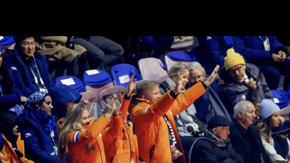 FOTO: Král Vilém Alexandr Nizozemský s manželkou na olympijských hrách.