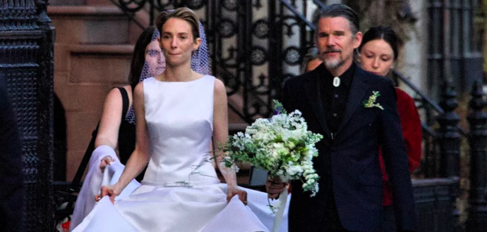 FOTO: K oltáři dovedl krásnou nevěstu její slavný tatínek, hollywoodský herec Ethan Hawke. – stránka 3