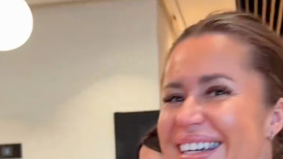 FOTO: Aneta Nečasová u občertsvení.