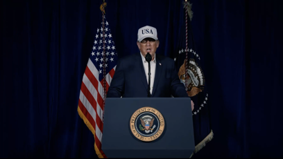 FOTO: Donald Trump potvrdil útek na Teherán.