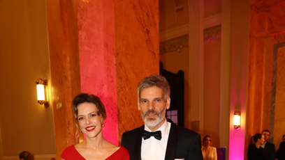 FOTO: Andrea Růžičková vynesla dlouhé rudé šaty.