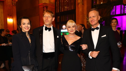 FOTO: Karel Janeček s Lilií a Barbarou Nesvadbovou.