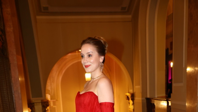FOTO: Anna Kadeřávková taktéž vynesla červené šaty.