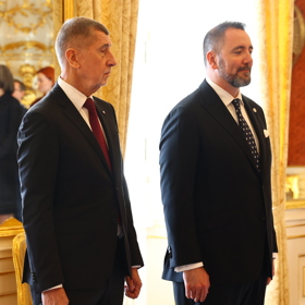 Igor Červený s Andrejem Babišem.