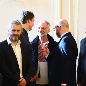 Ivan Trojan mezi hosty na Pražksém Hradě.