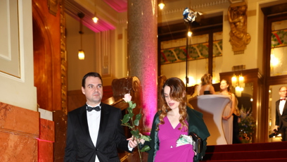 FOTO: Petr Macinka při odchodu z Obecního domu.