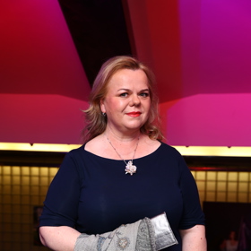 Sabina Remundová na slavnostním promítání prvních dvou dílů seriálu Buldok z Poděbrad.