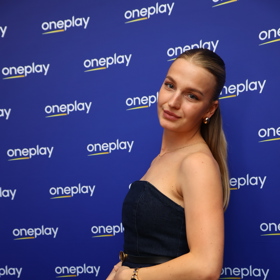 Gabriela Šlajsová na představení seriálu.