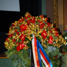 Věnec od pana prezidenta. 