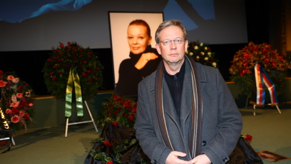 FOTO: Aleš Cibulka se přišel naposledy rozloučit s Janou Brejchovou.