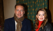 Petr Vondráček s partnerkou.  