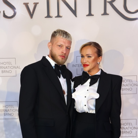 Nela Slováková s partnerem Radkem Roušalem. 