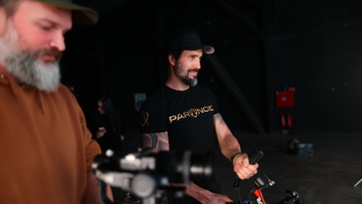 FOTO: Václav Noid Bárta při práci.