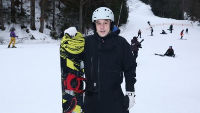 FOTO: Protagonisté muzikálové verze filmu Snowboarďáci si užili sněhovou nadílku ve Špindlerově Mlýně.