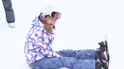 FOTO: O zábavu během lekce snowboardu nebyla nouze.