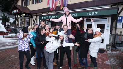 FOTO: Protagonisté muzikálové verze filmu Snowboarďáci ve Špindlerově Mlýně.