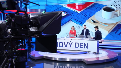 FOTO: Pořad Nový den na CNN Prima News.