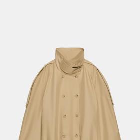 Krátký trenčkot s vysokým límcem, Zara, 1999 Kč