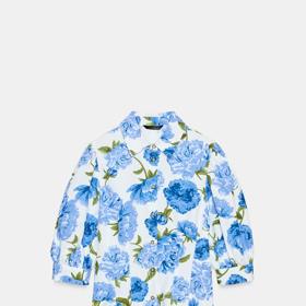 Popelínová košile s květinovým potiskem, Zara, 699 Kč