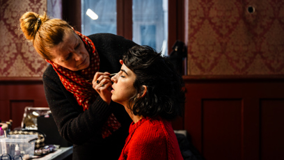 FOTO: Antonie Formanová v maskérně.