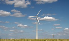 Větrná elektrárna.