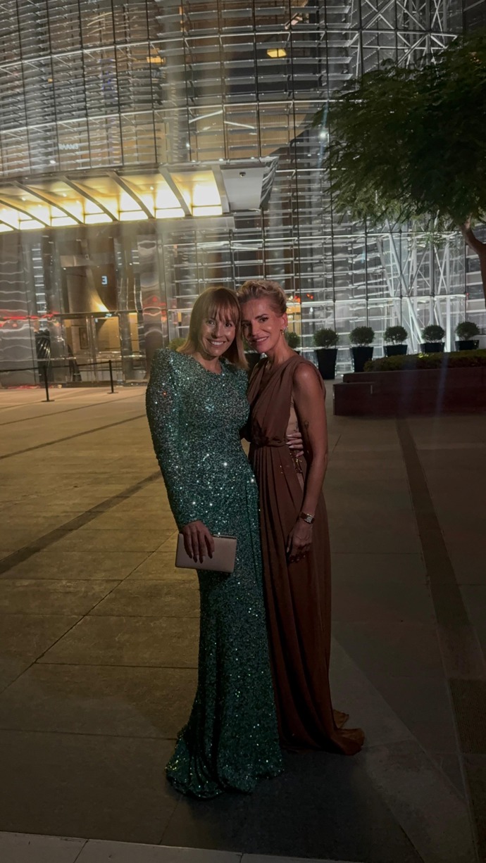 FOTO: Markéta Húšťavová se slovenskou zpěvačkou Darou Rolins.