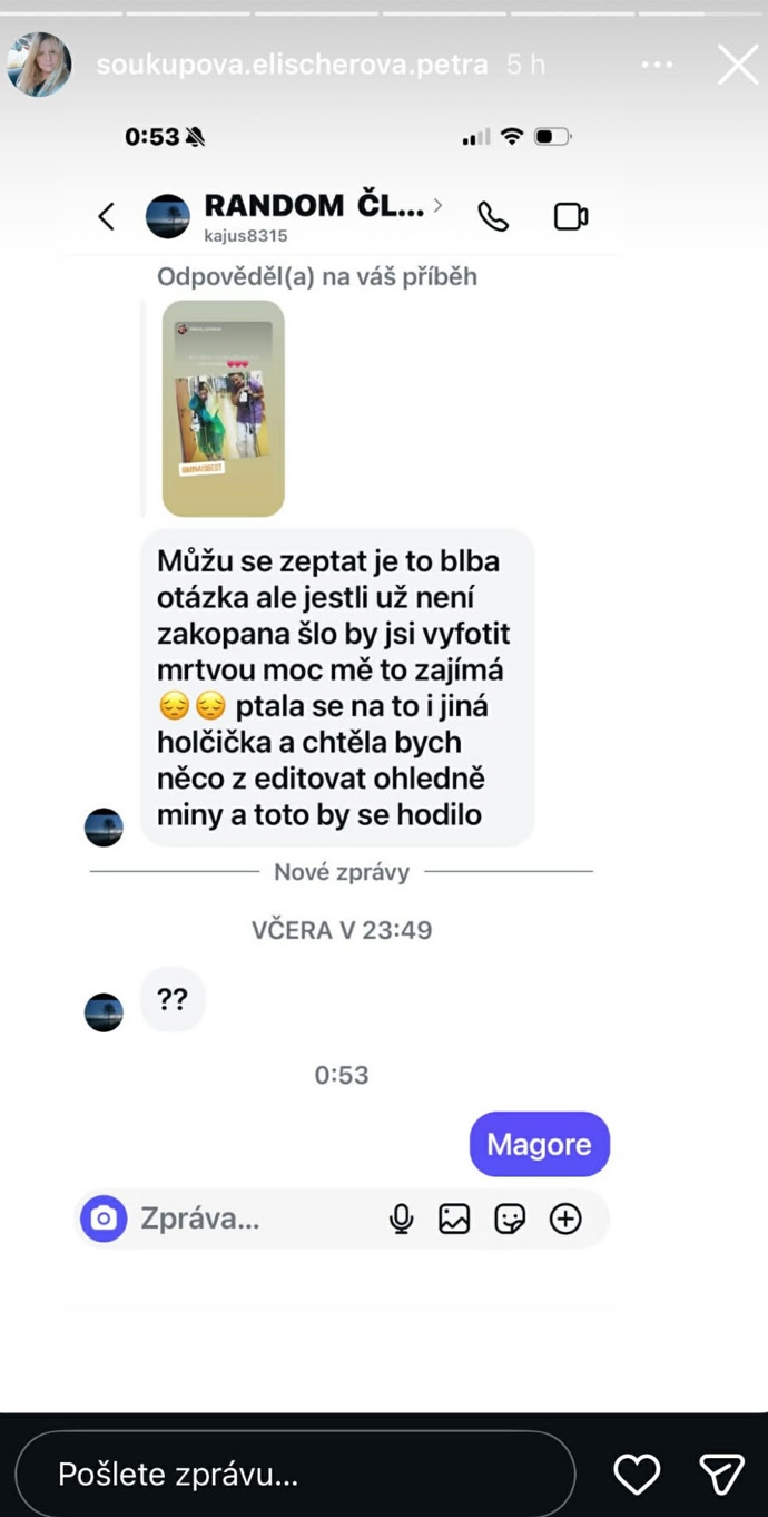 FOTO: Rodině zesnulé Míny chodí odporné dotazy. – stránka 101