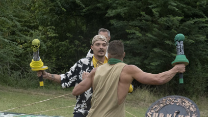 FOTO: Otakar Šenkýř během souboje o odměnu.